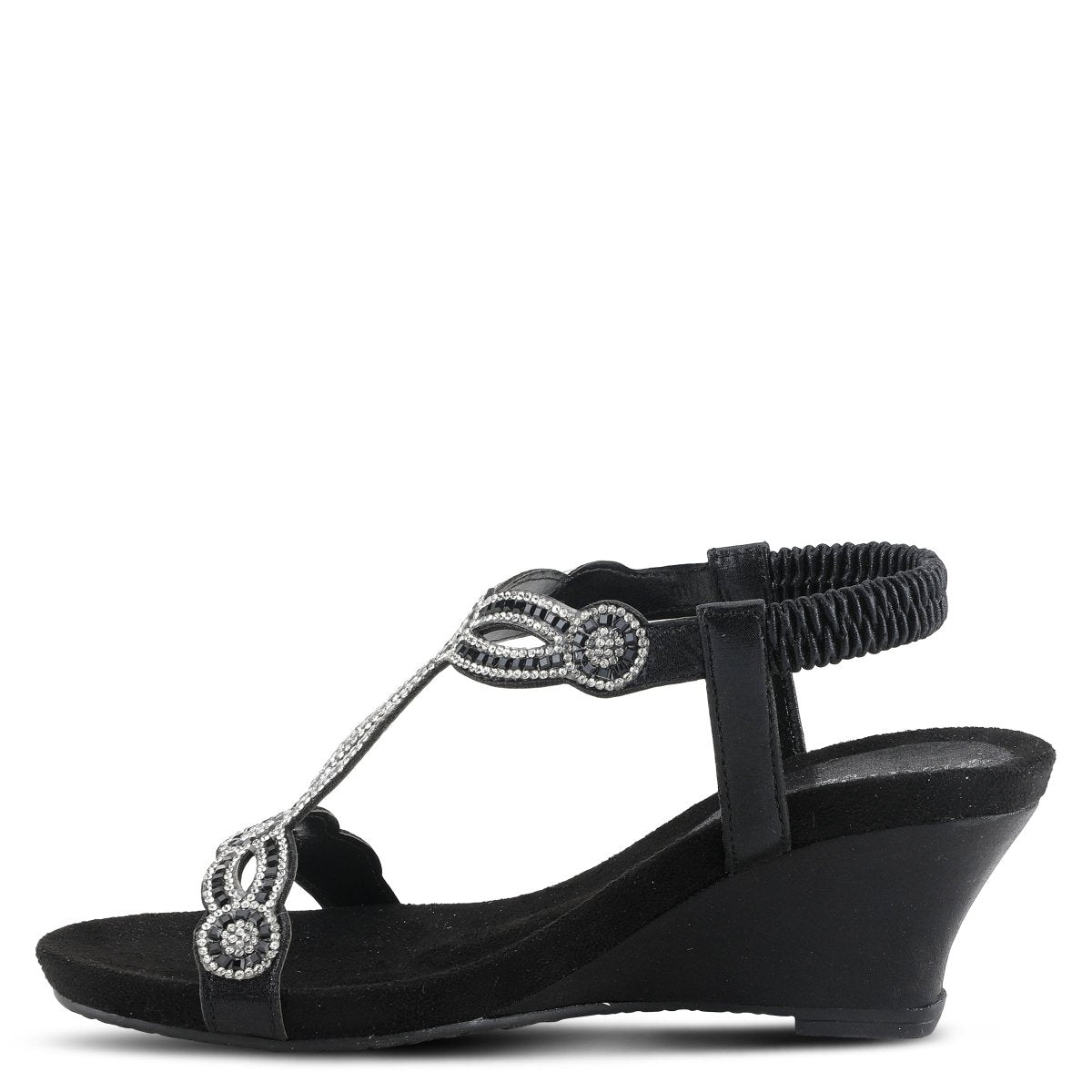 Spring Step Shoes Patrizia Shining T Strap Sandals Women’s Wedge