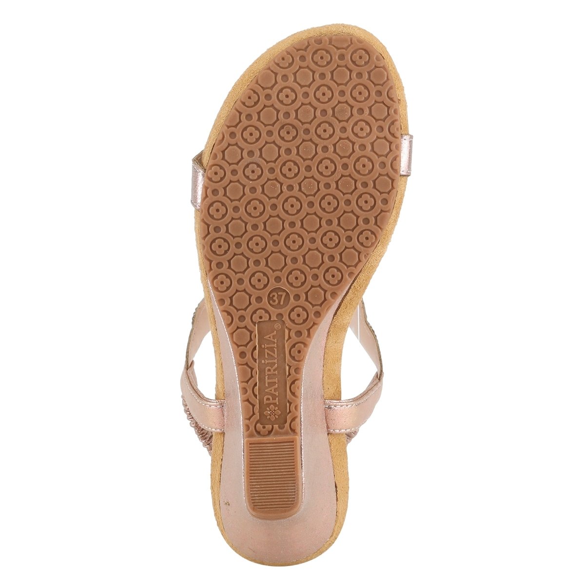 Spring Step Shoes Patrizia Shining T Strap Sandals Women’s Wedge
