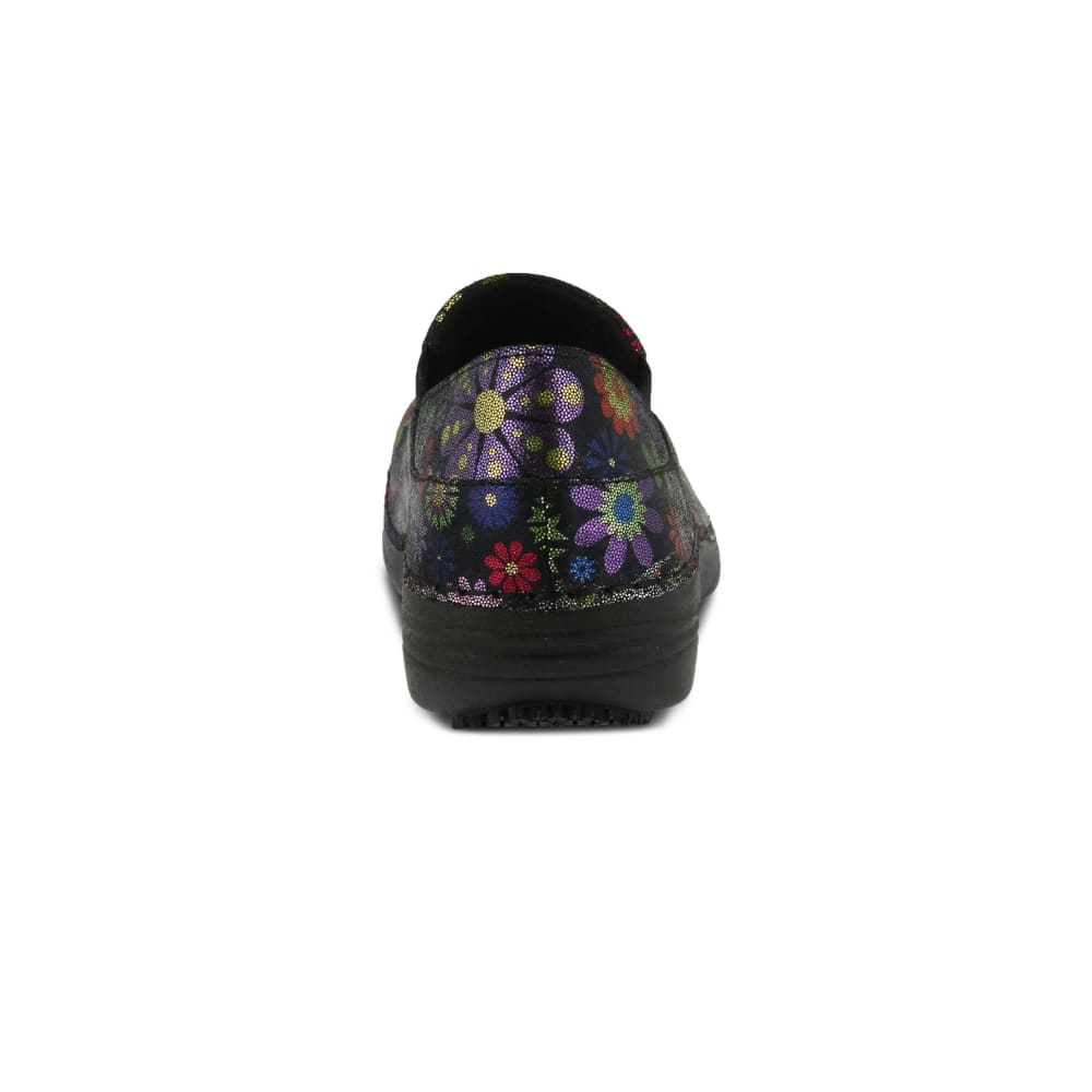 Spring Step Shoes Professional Manila Flpwr Women's Black Multi Slip On Shoes