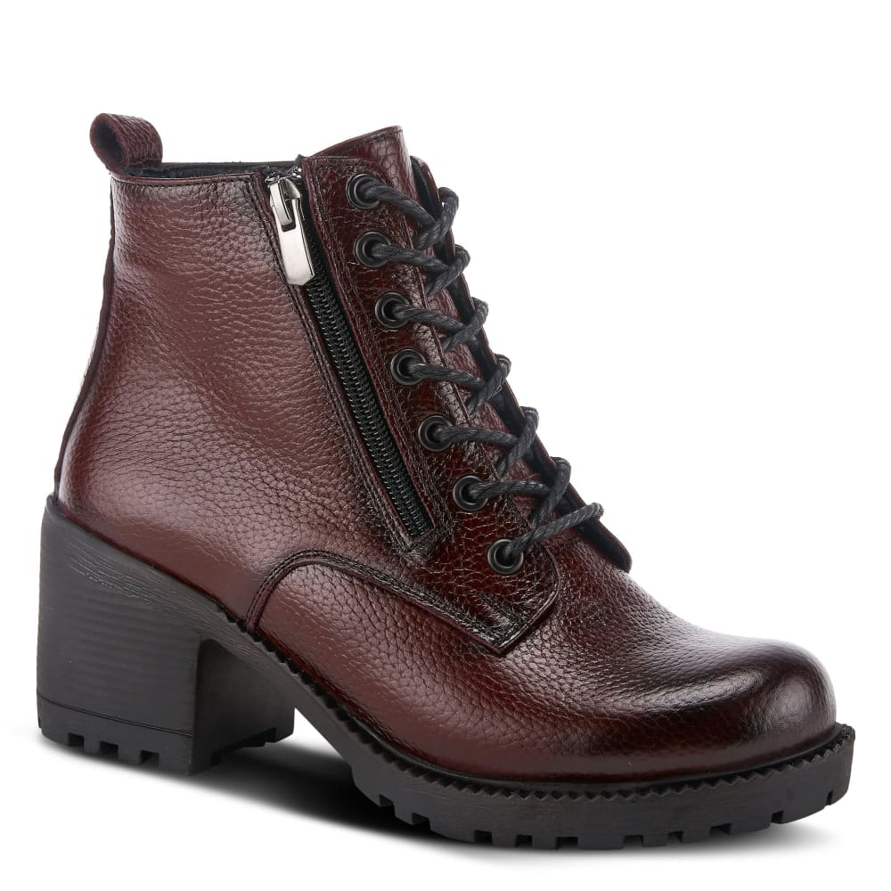Spring Step Shoes Yaritza Women's Utility Inspired Design Pebbled Leather Boots