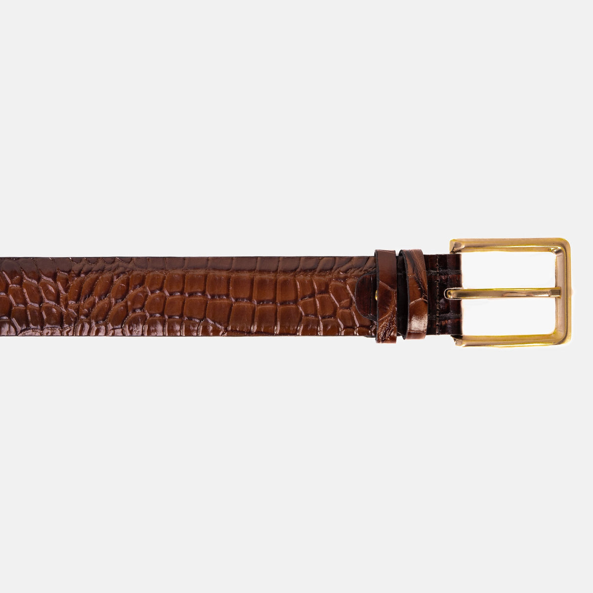 Vinci Leather The Strat Brown Leather Belt – product view 5