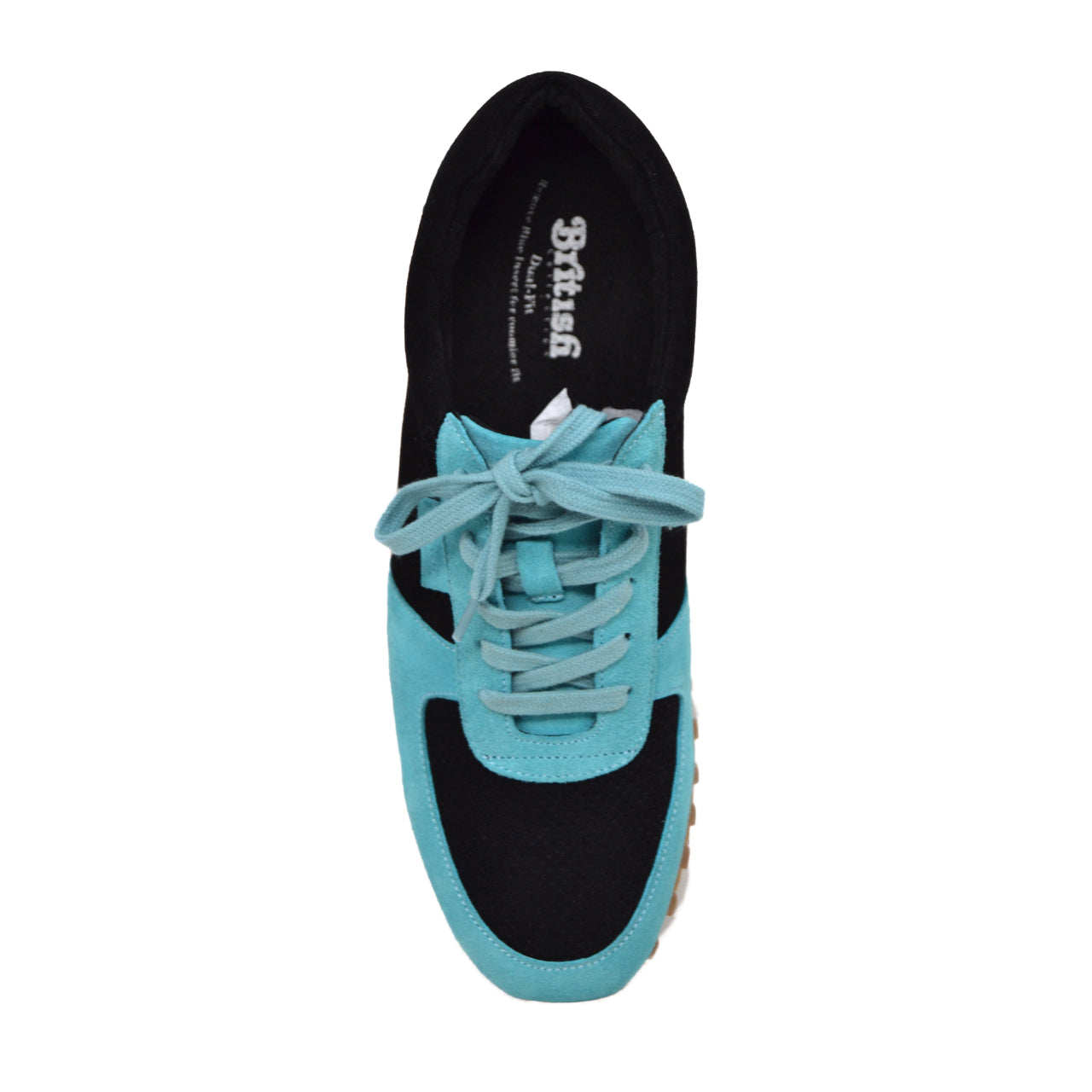British Walkers Surrey Men's Aqua and Black Low Top Sneakers view 8