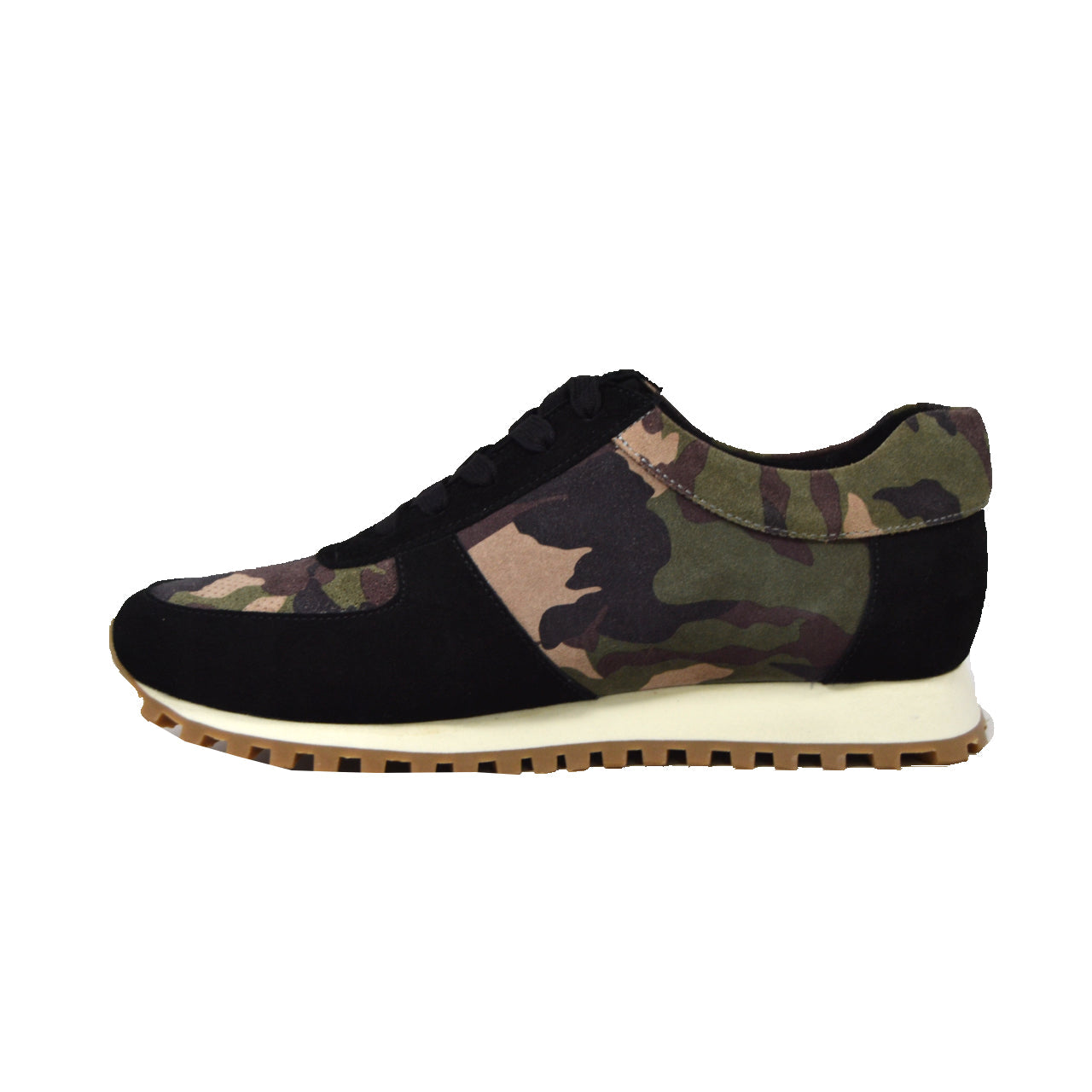 British Walkers Surrey Men's Black and Camouflage Low Top Sneakers view 4