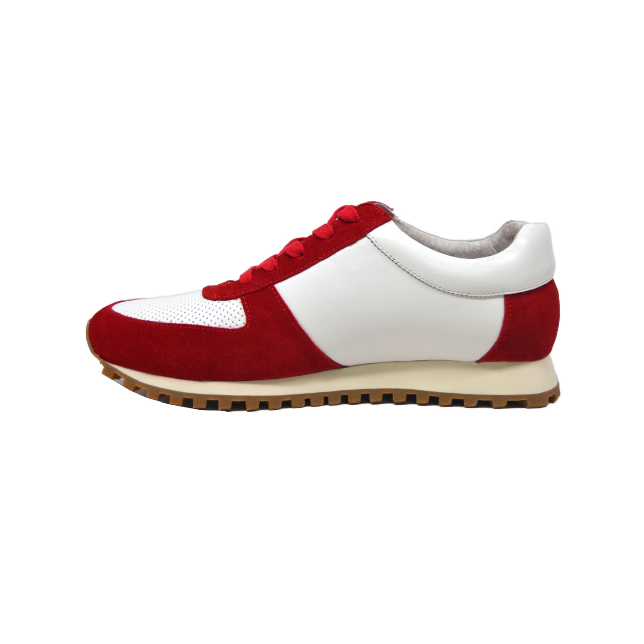 British Walkers Surrey Men's Red and White Low Top Sneakers view 6
