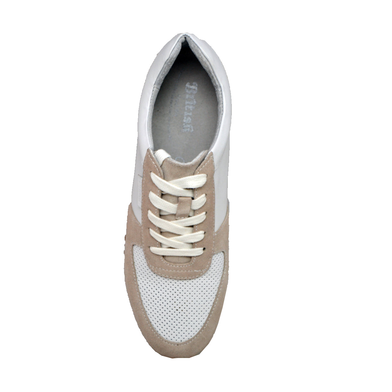British Walkers Surrey Men's Bone and White Low Top Sneakers view 8
