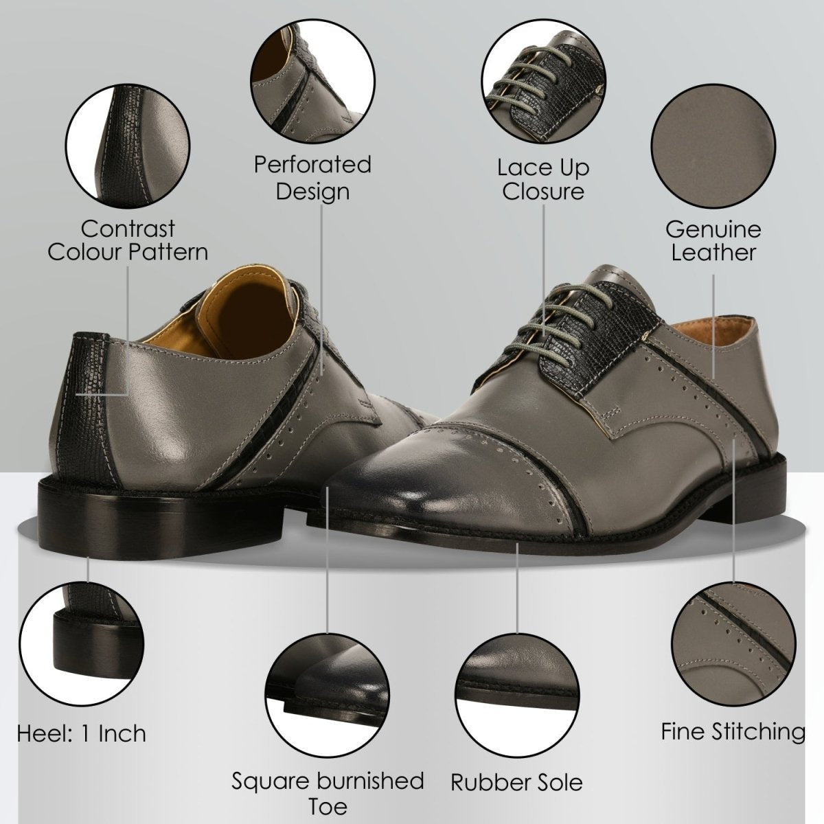 Liberty Zeno Swish Leather Oxford Style Dress Shoes for Kids