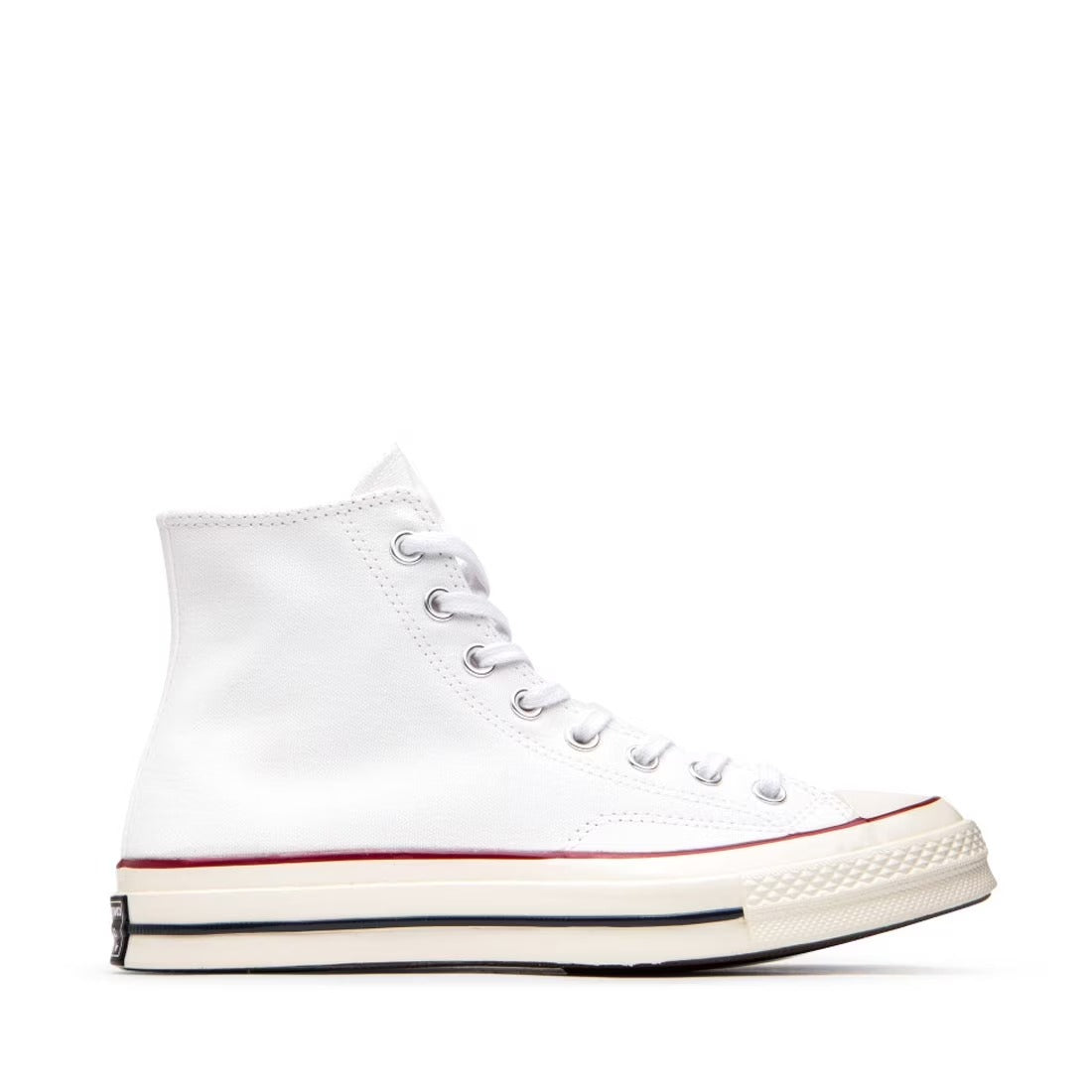 Converse Chuck 70 Men's Sneakers — White/Garnet/Egret Canvas High-Top