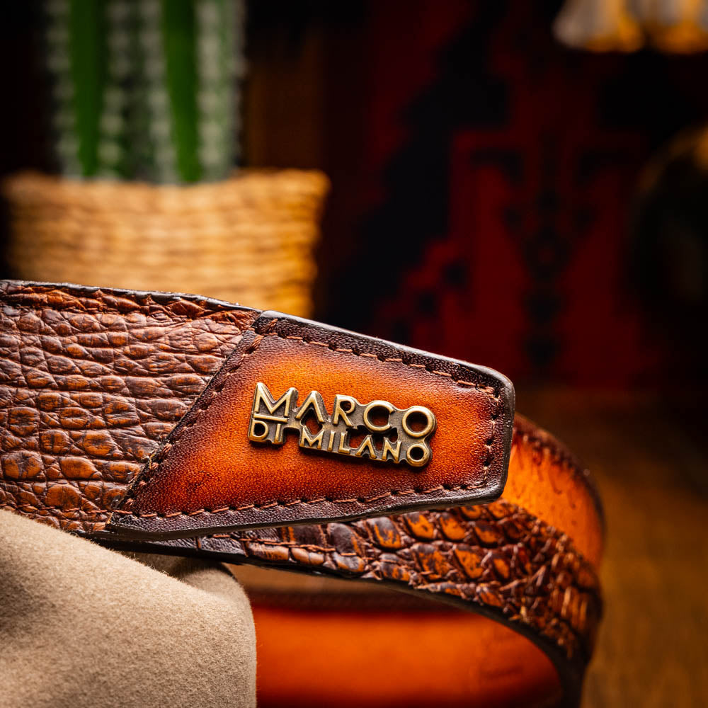 Marco Di Milano Texas Belt Aged Maple – product view 6