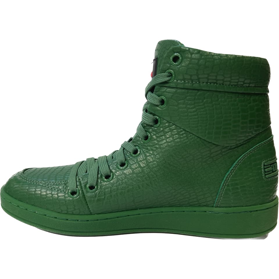 Travel Fox 900 Series Men's Green Leather High Top Sneakers 916101 068