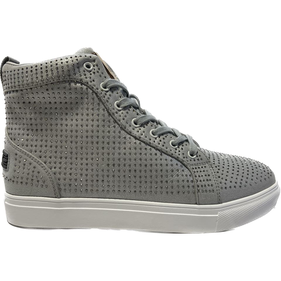 Travel Fox Men’s Silver Leather High Top Sneakers 921065 – Luxury Streetwear Metallic Finish Limited Edition
