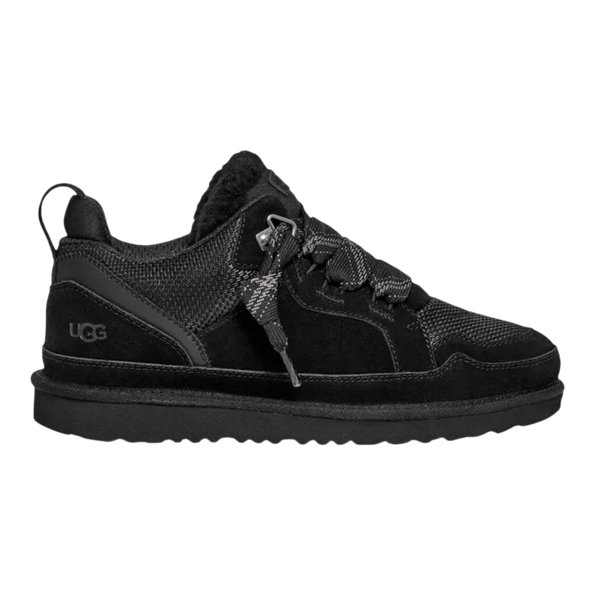 UGG Lowmel Big Kids' (GS) Sneakers — Black Suede Low-Top