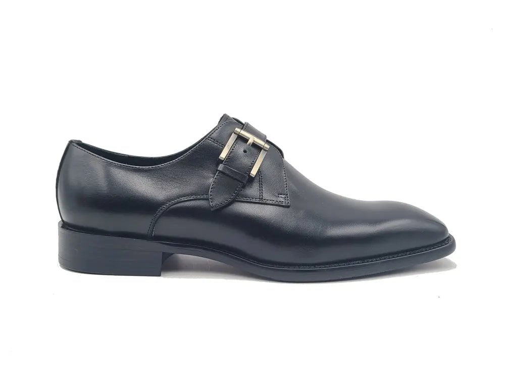 Carrucci Shoes Versatile Fashion Single Monk Strap Loafer Calf Leather KS50912