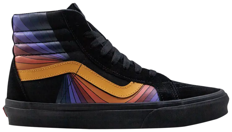 Vans Sk8-Hi Reissue 'Refract' Men's Sneakers — Black/Multi Canvas High-Top