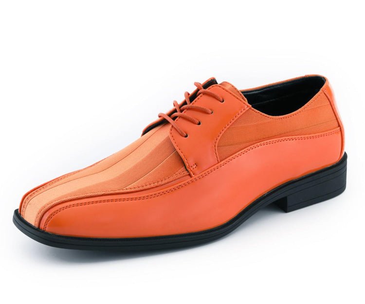 Viotti 179 Orange Men’s Patent Leather Derby Shoes