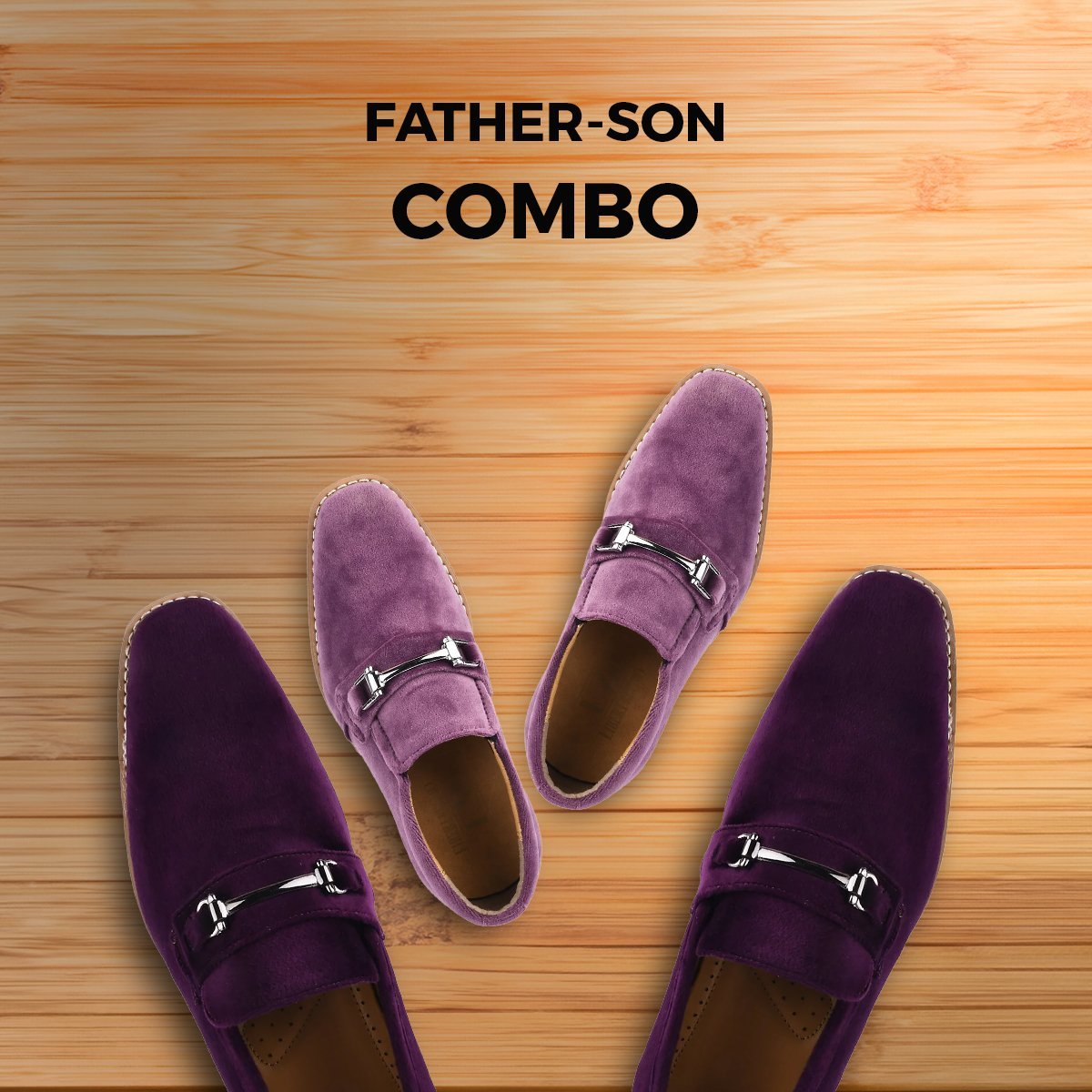 Liberty Zeno Welkar and Rachal Father Son PuPurple Combination Shoes