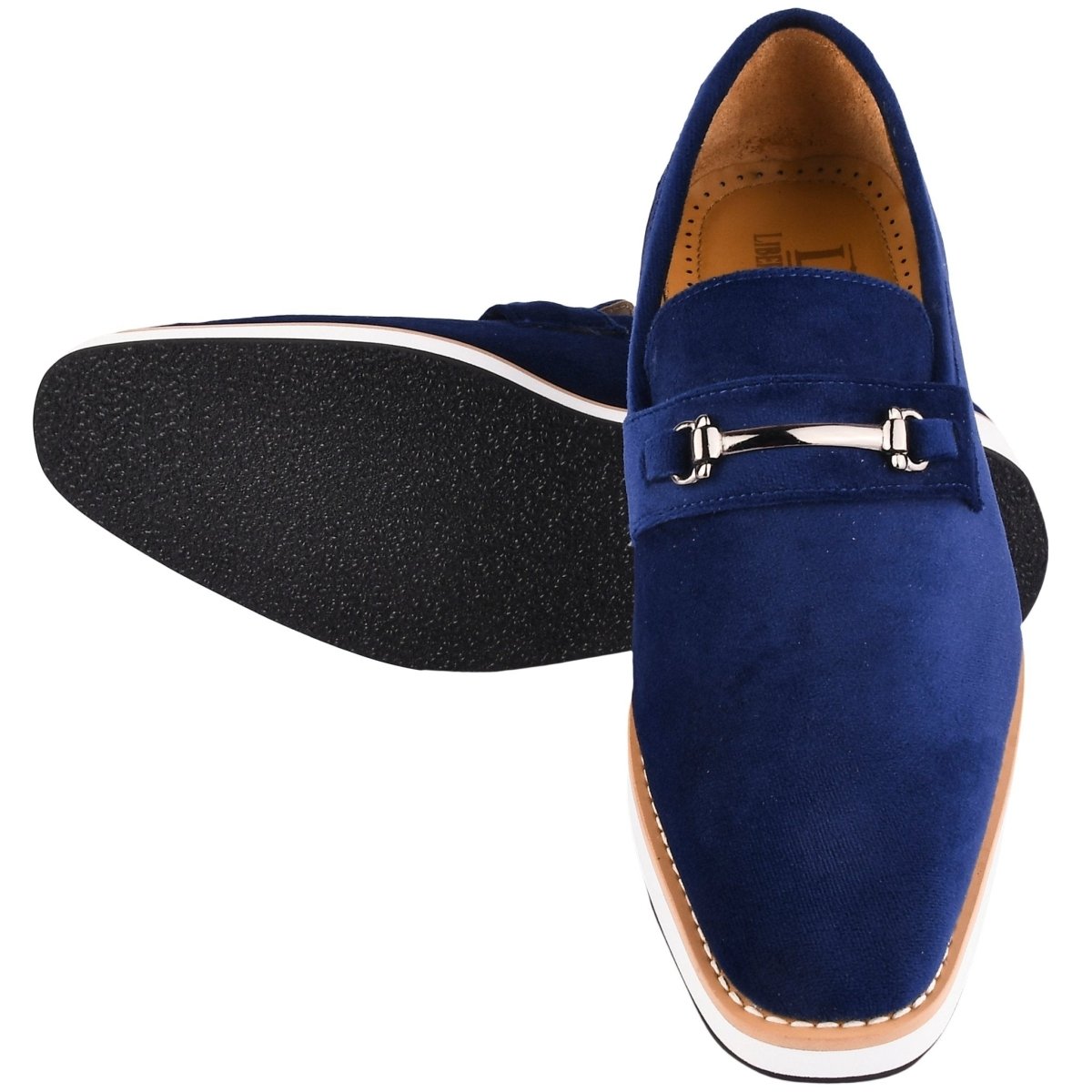 Liberty Zeno Welkar Men Velvet Causal Buckle Slip - On Loafers Shoes