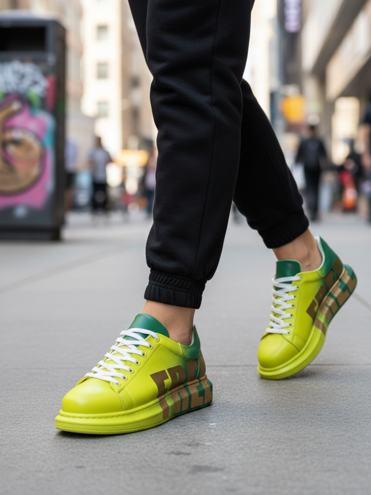 Apollo Moda Women's Genova "FREE" Yellow/Green – product view 2