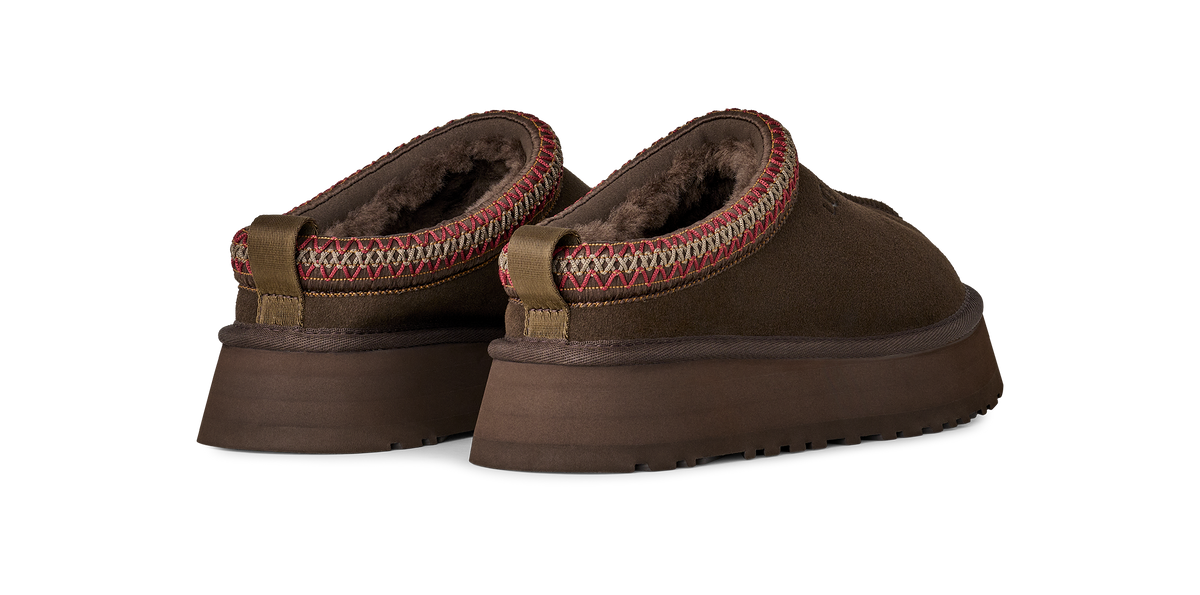 UGG Tazz II Womens Platform Slippers — Dusted Cocoa Suede