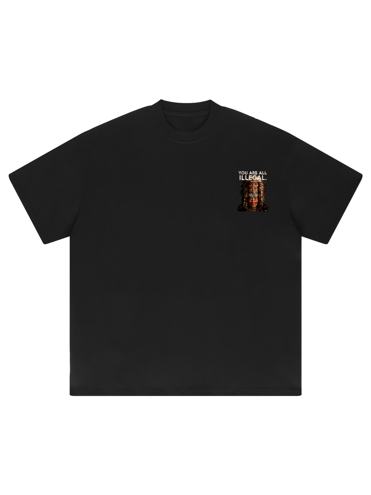 'You Are All Illegal' Oversized Heavyweight Graphic Tee