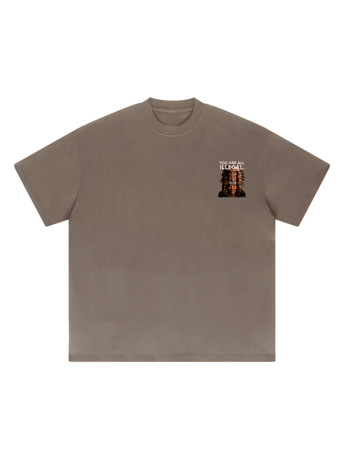 'You Are All Illegal' Oversized Heavyweight Graphic Tee