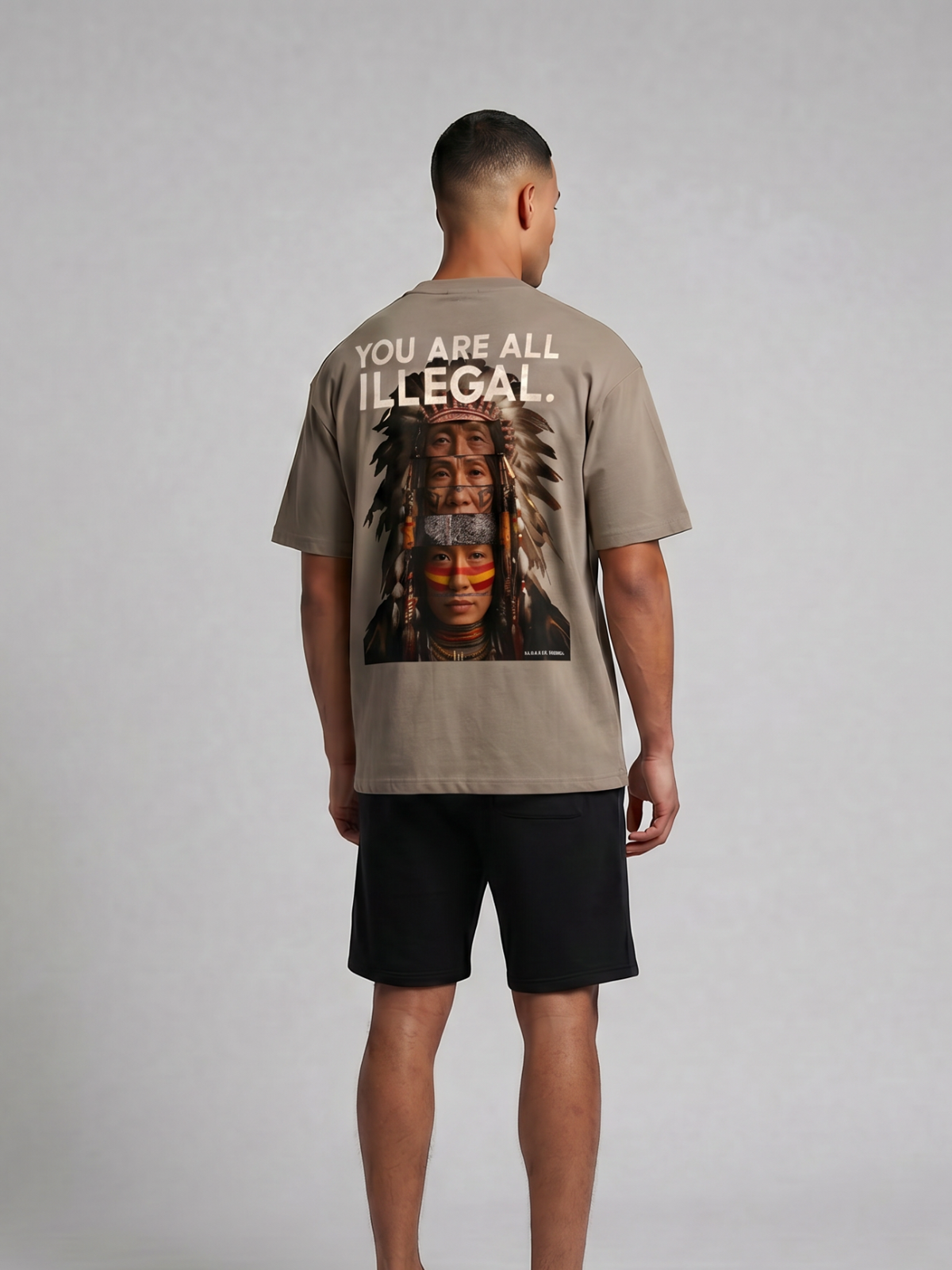 'You Are All Illegal' Oversized Heavyweight Graphic Tee