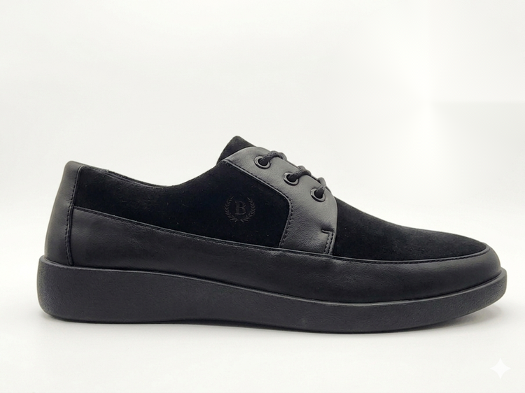 Buy Johnny Famous Park West Black Leather and Suede Low Tops | Bally Style Sneakers 2026