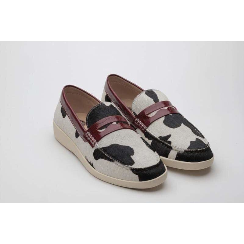 Johnny Famous Men’s Bally Style Pony Black Leather Shoes