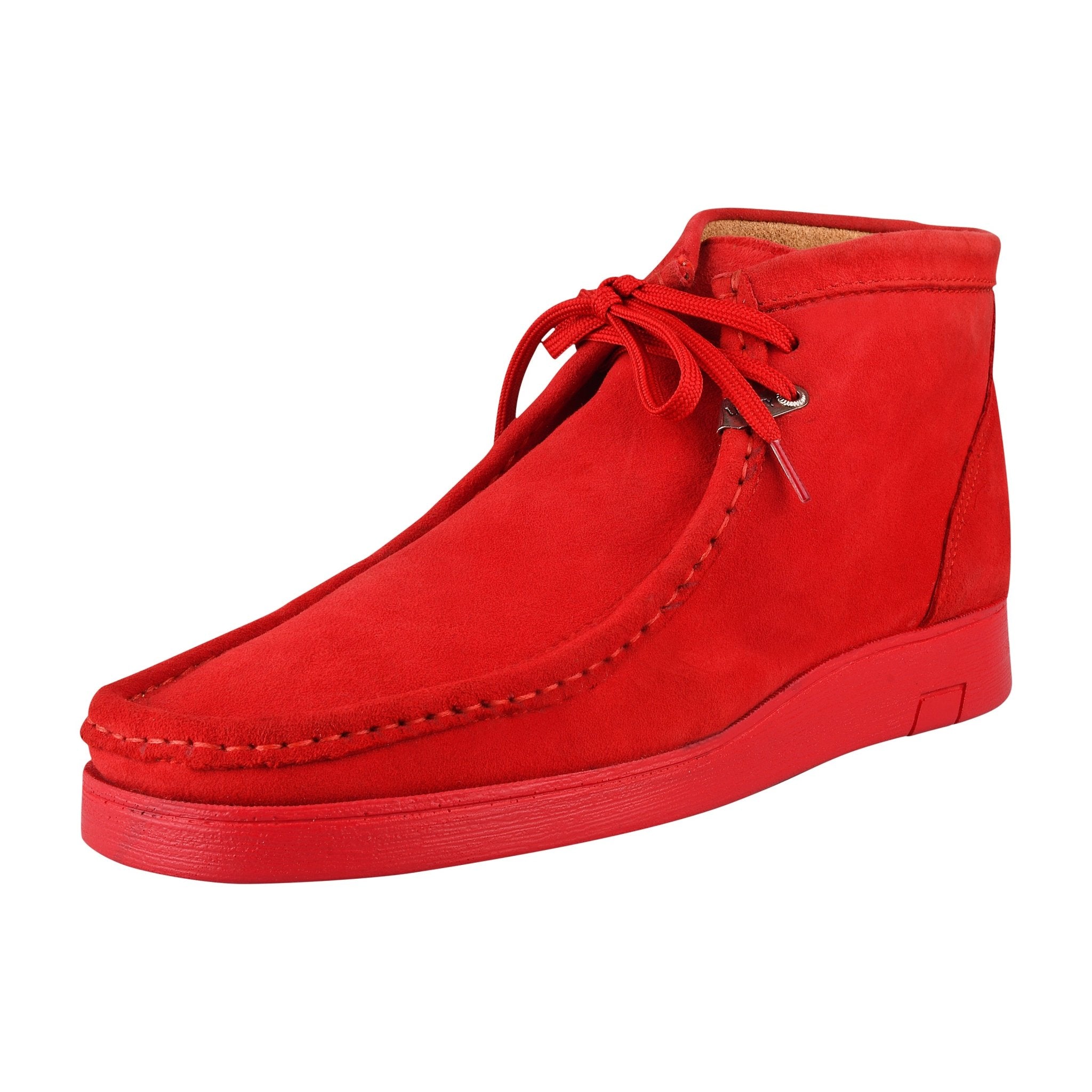 Johnny Famous Central Park Red Suede High Tops - Don't Panic Shoes