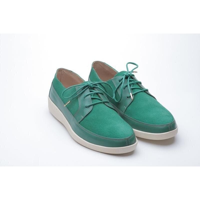 Park West Bally Style Green Men’s Leather Low Sneakers - Don't Panic Shoes