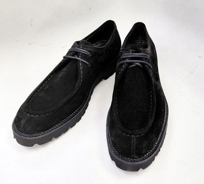 C Collection Suede Lace Up Shoe - Black