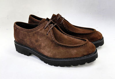 C Collection Suede Lace Up Shoe - Brown