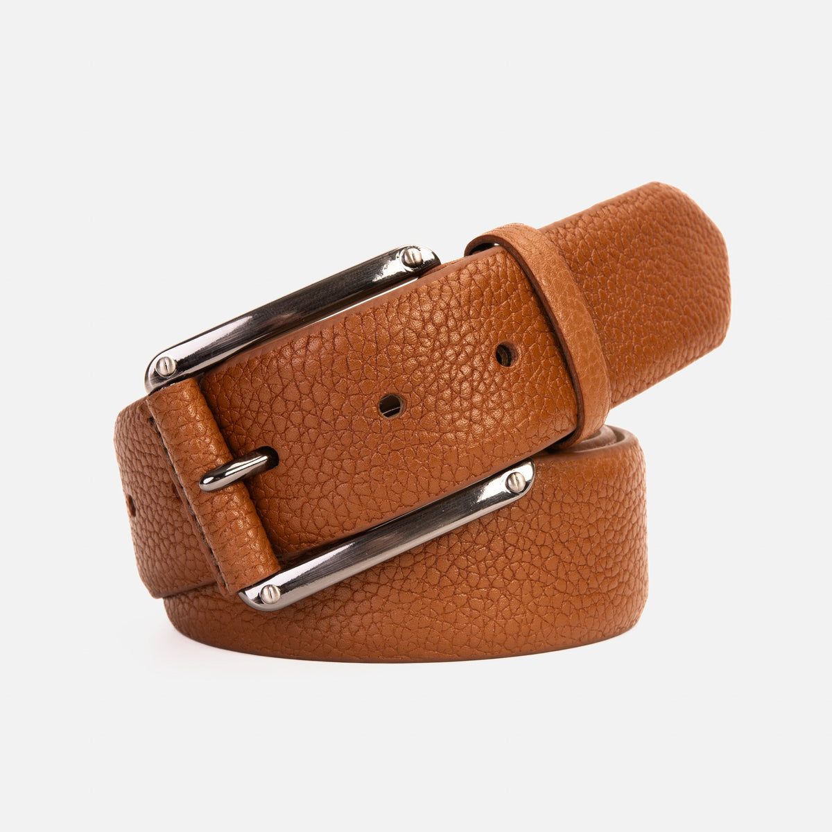 Vinci Leather The Draco Brown Calfskin Belt – product view 1