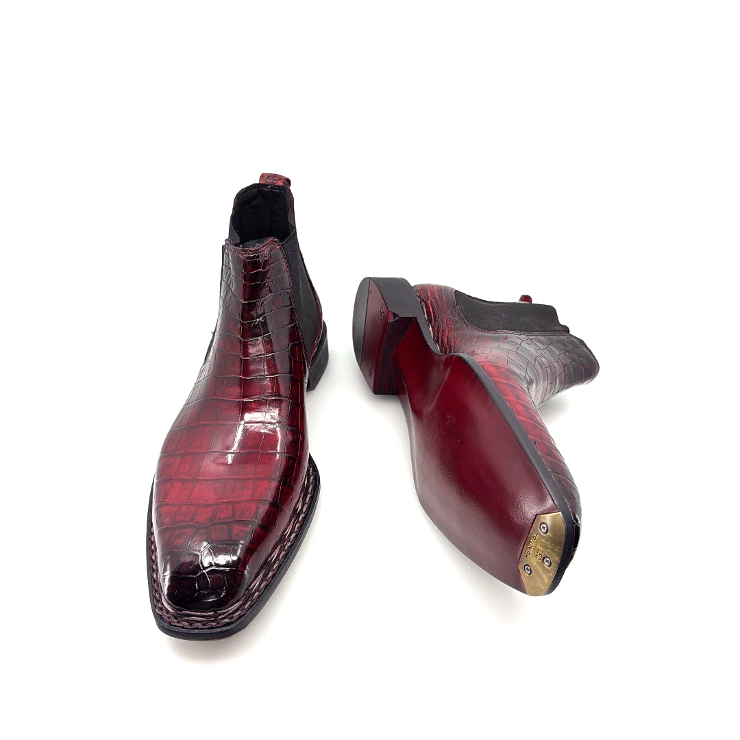 Maurice New York Custom Alligator Boot - Red