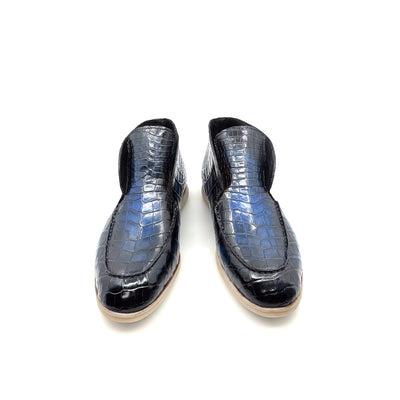 Maurice Nashville Custom Made Alligator Shoe - Navy