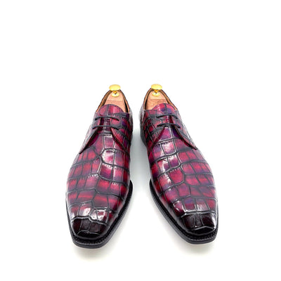 Maurice Atlanta Alligator Oxford - Purple/Burgundy