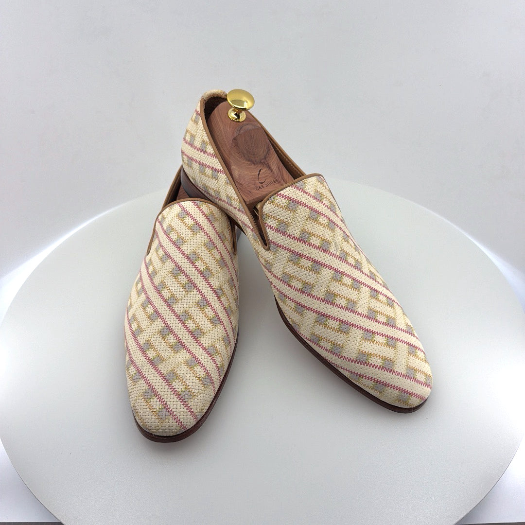 C&E Fashions  C Collection Printed Leather Loafer - Beige – product view 4