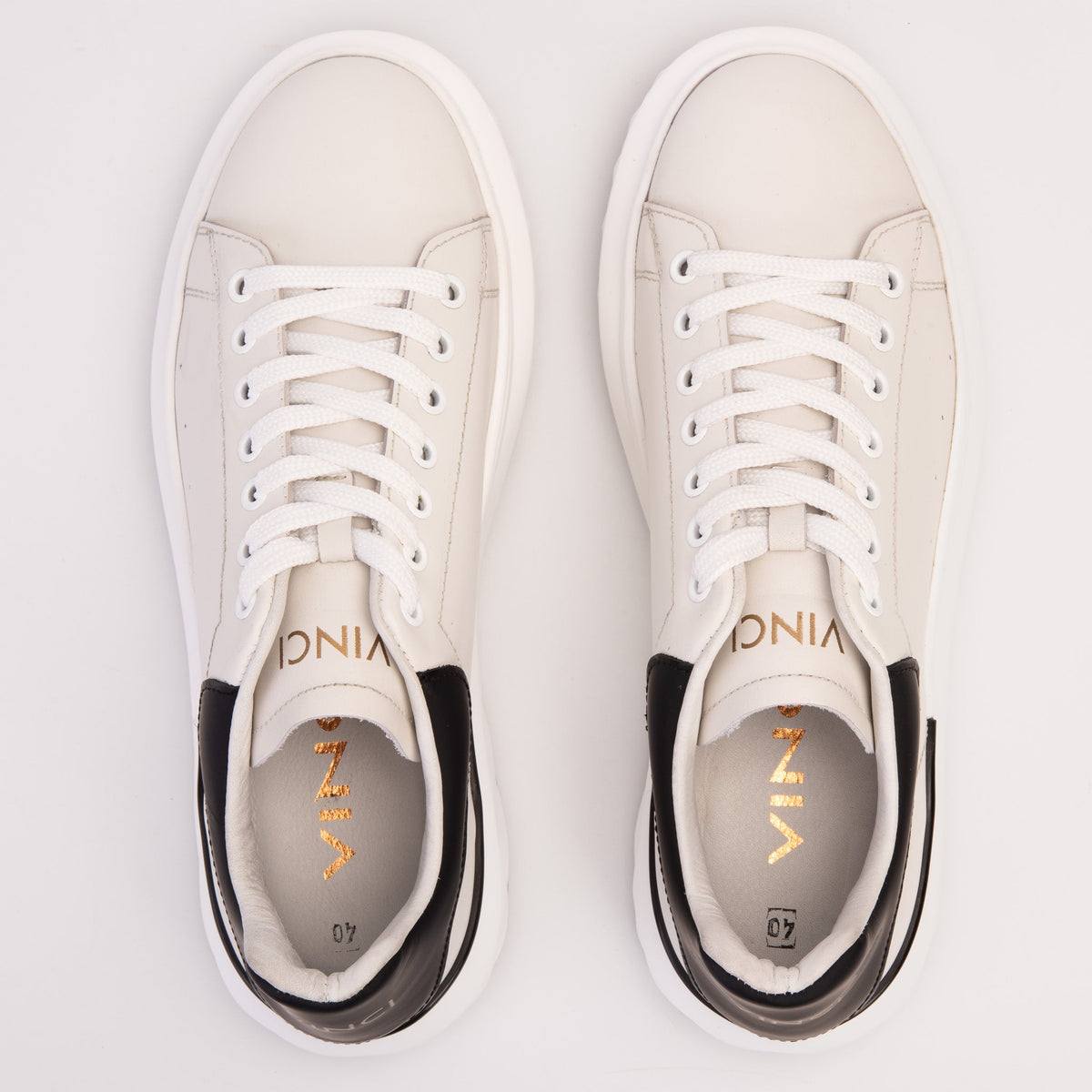 Vinci Leather The Linq White Leather Men Sneaker – product view 8