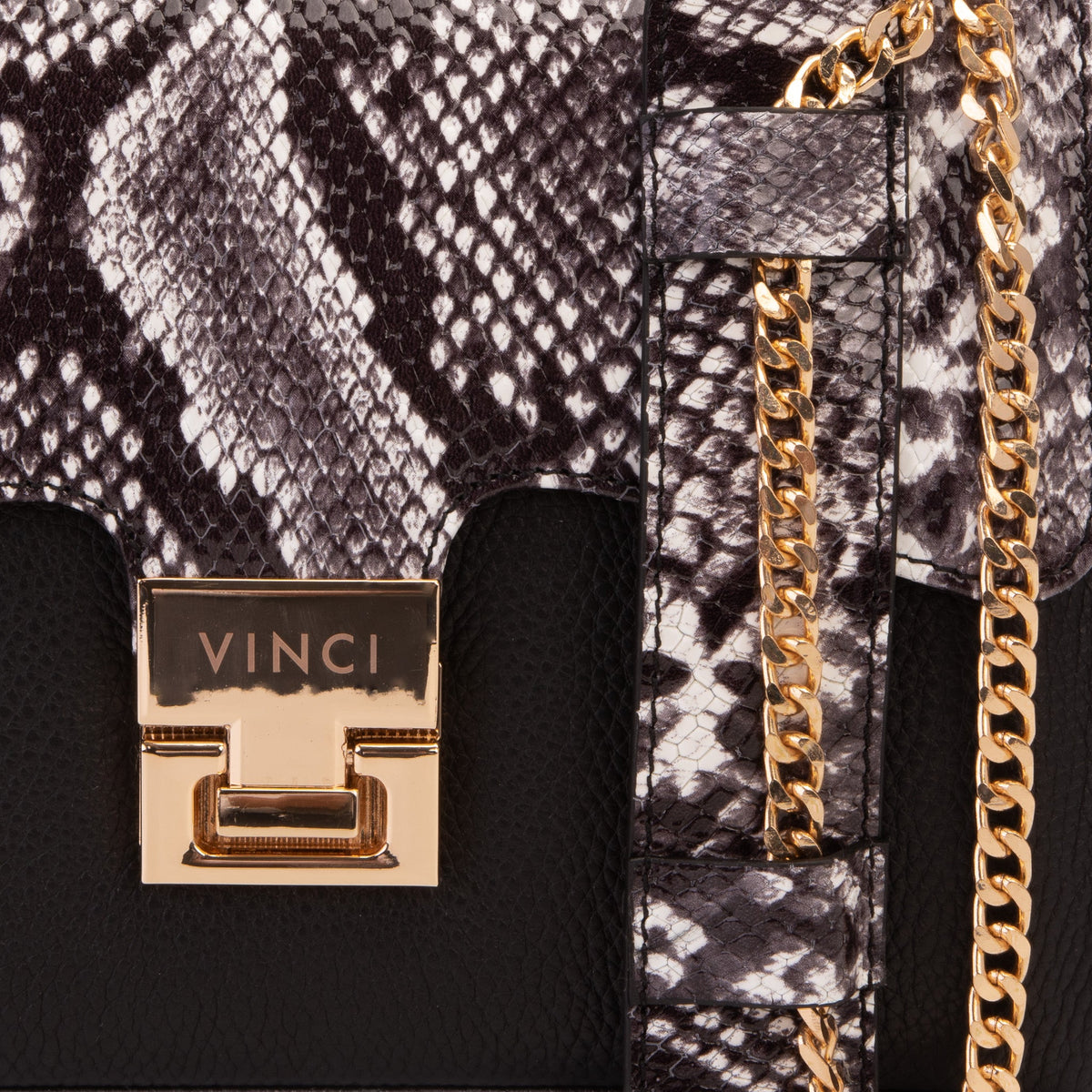 Vinci Leather The Venezia Black Leather Handbag – product view 7