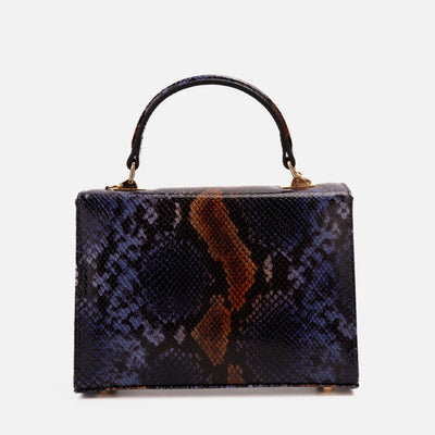 Vinci Leather The Venezia Navy Blue Leather Snk Handbag – product view 5