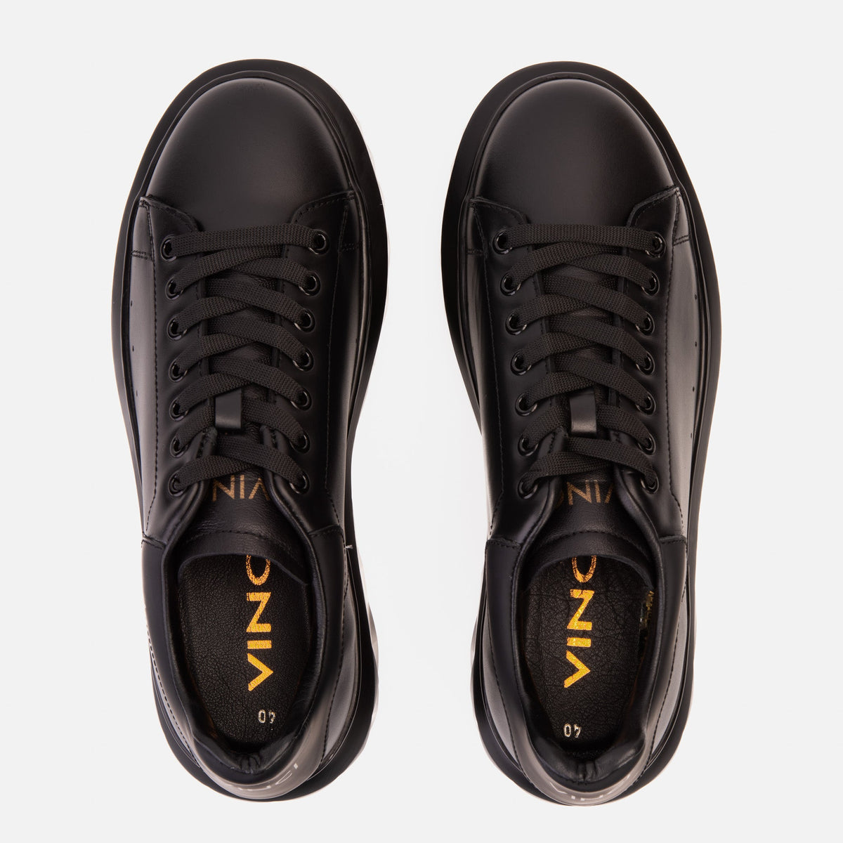 Vinci Leather The Linq Black Leather Men Sneaker – product view 9