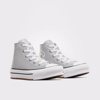 Converse Chuck Taylor All Star EVA Lift Kids' Sneakers — Gray/White