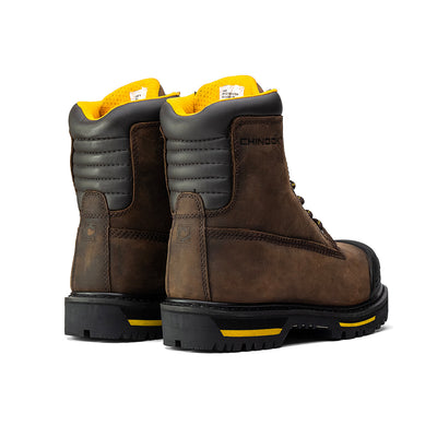 Tarantula 8" Steel Toe Men's Work Boot - Brown
