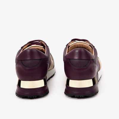 Vinci Leather The Masal Purple Leather Women Sneaker – product view 3