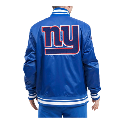 Pro Standard NFL New York Giants Mash Up Logo Satin Men Jacket Dodger Blue