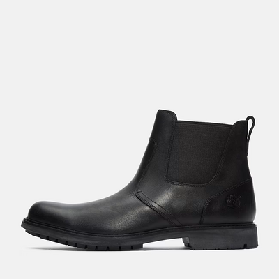 Timberland Stormbucks Waterproof Chelsea Men's Boots — Black Leather