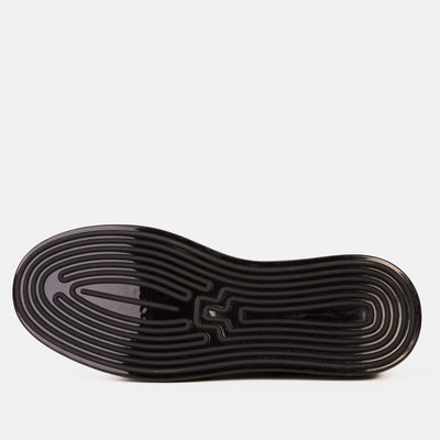 The Peklin Black Leather Men Sneaker