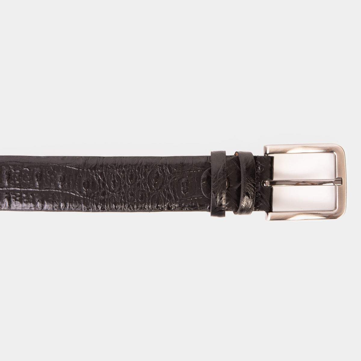 Vinci Leather Randor Black Leather Belt – product view 4