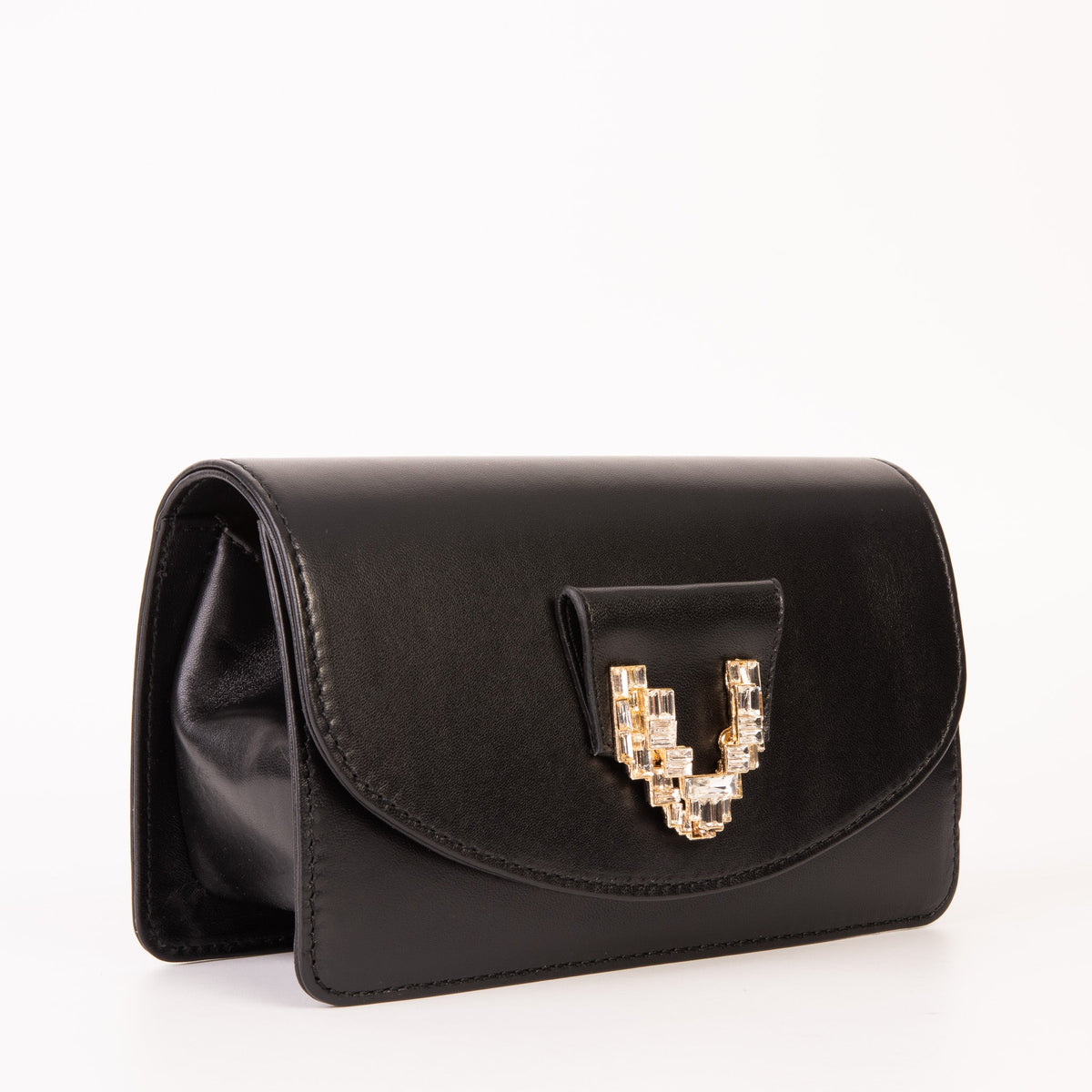 Vinci Leather The Love Black Leather Handbag – product view 3