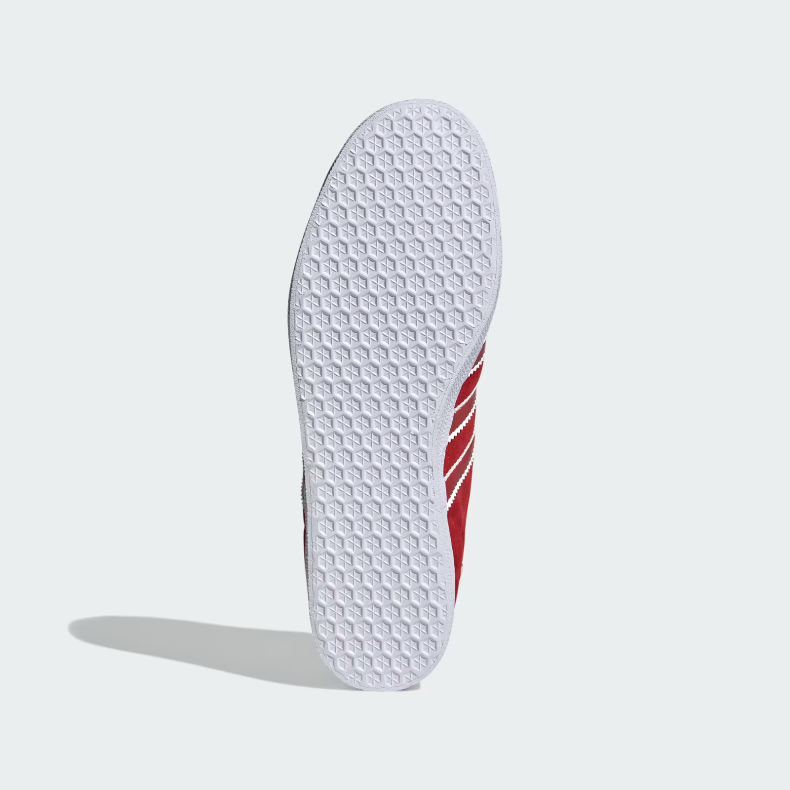 adidas Gazelle Power Striped Men's Sneakers — Red/White Suede