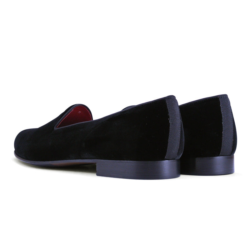 Zelli Italia 10-102-BLK VELVET TUX Shoe, Black Side View